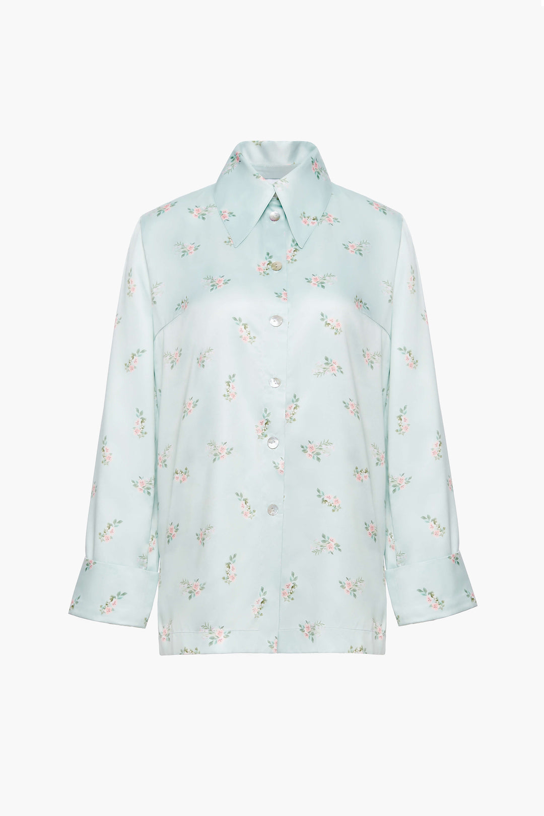 Blossom Printed Shirt in Beige