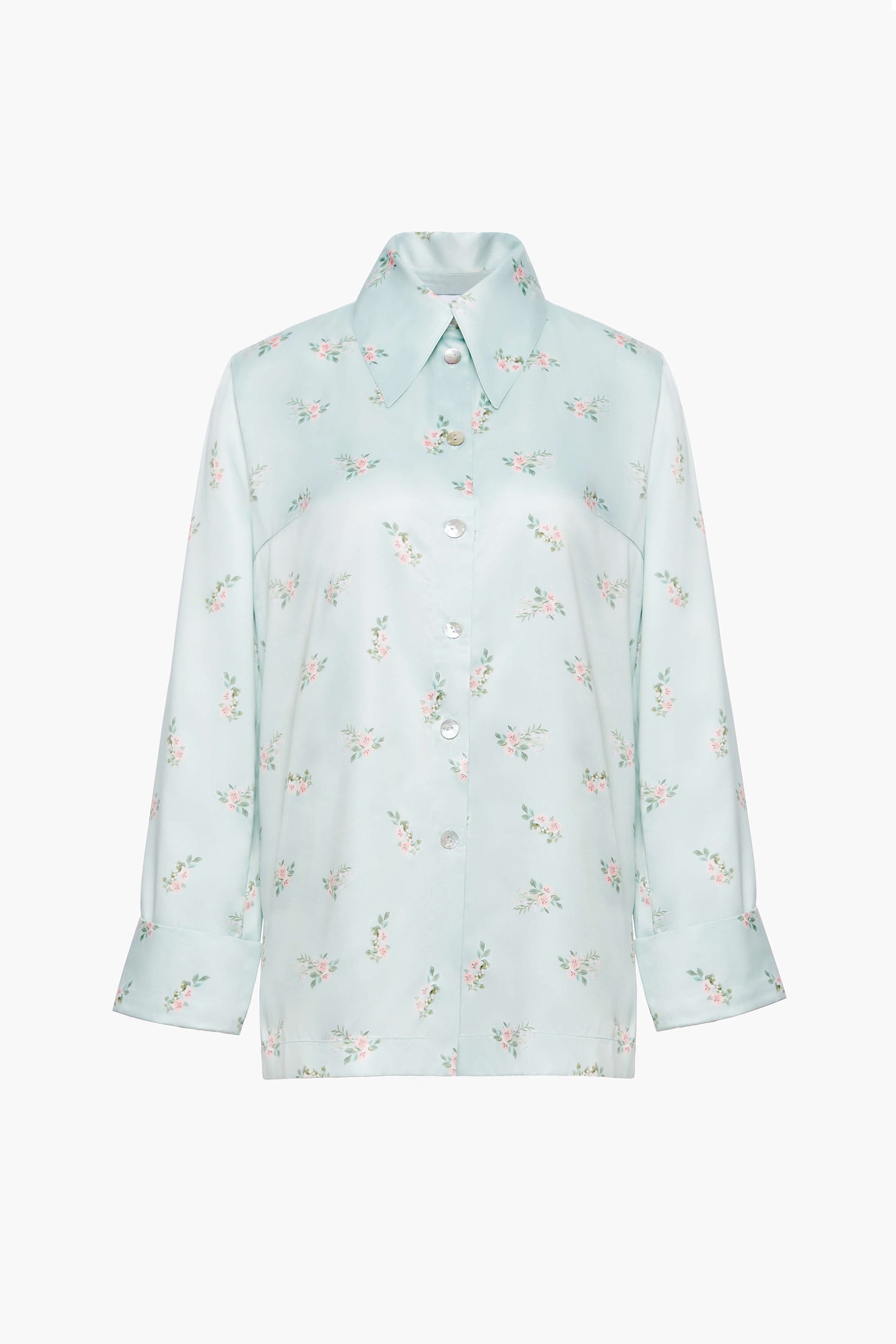 Blossom Printed Shirt in Beige