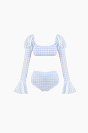 Opera Bikini Top in Blue Vichy