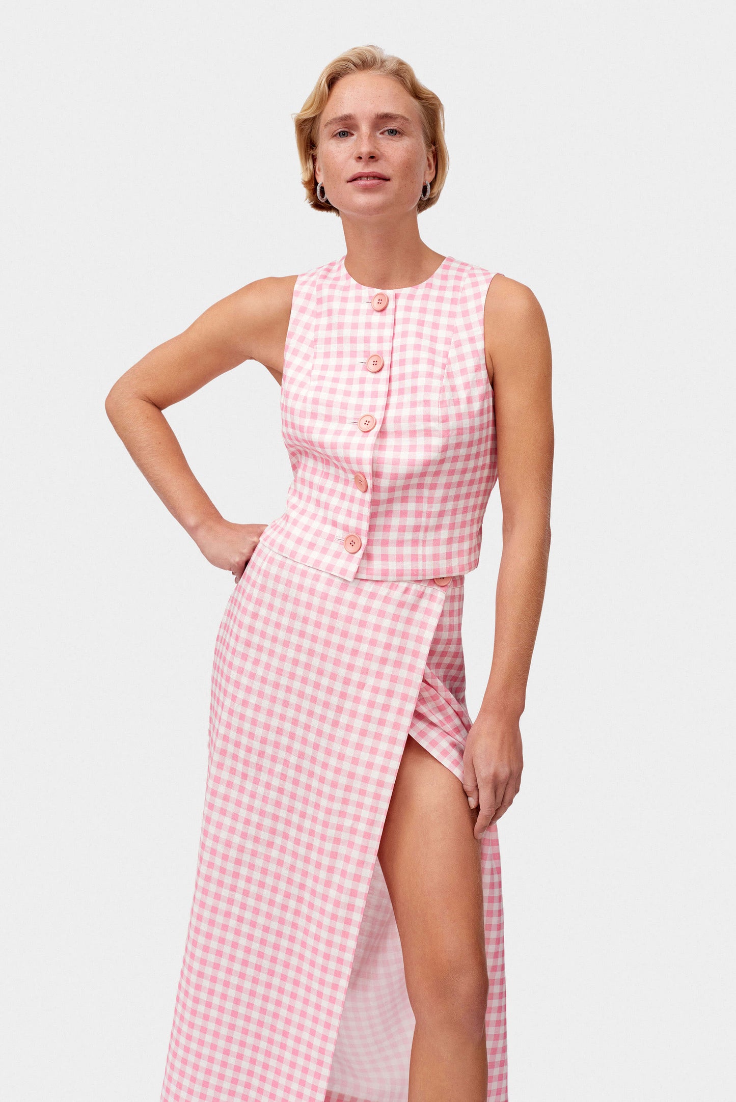 Lili Marleen Skirt in Pink Vichy