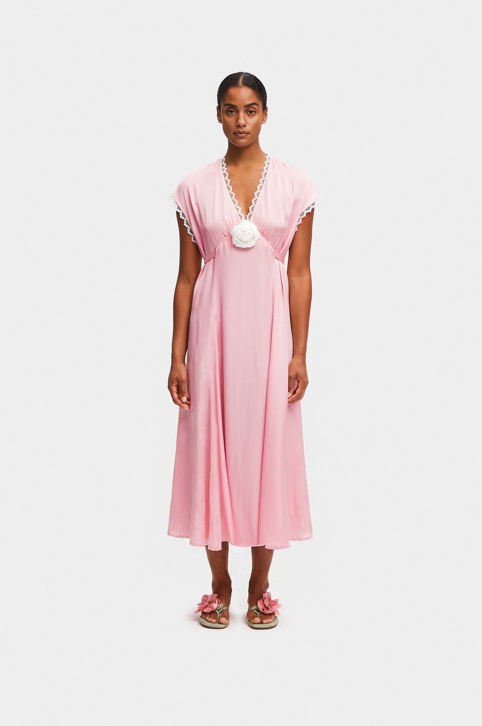 Sleeper The Genus Rosa Maxi Dress - Pink