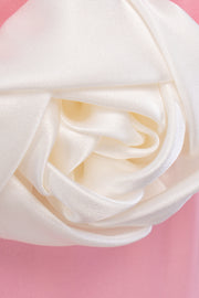 The Genus Rosa Satin Dress in Pink