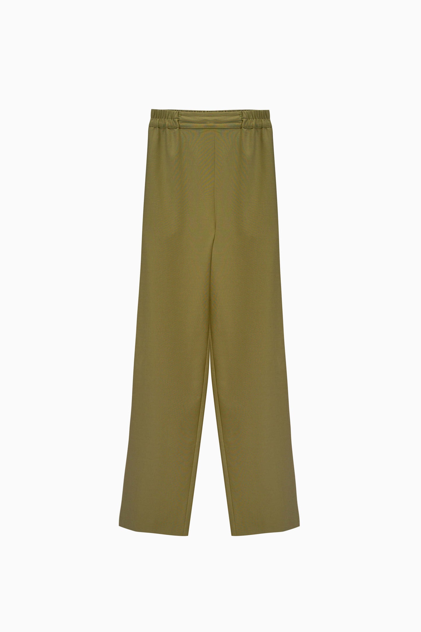 Off the Duty Pants with Piping in Black