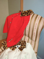 Carmela Knitted Cardigan in Red