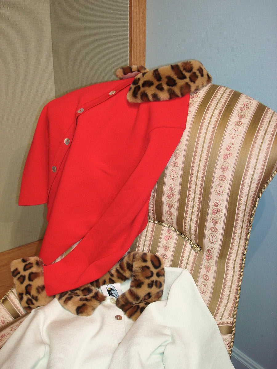 Carmela Knitted Cardigan in Red