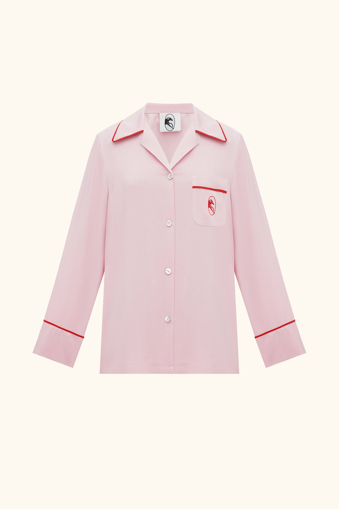 Finnegan Unisex Pajama Shirt in Pink
