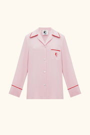 Finnegan Unisex Pajama Shirt in Pink