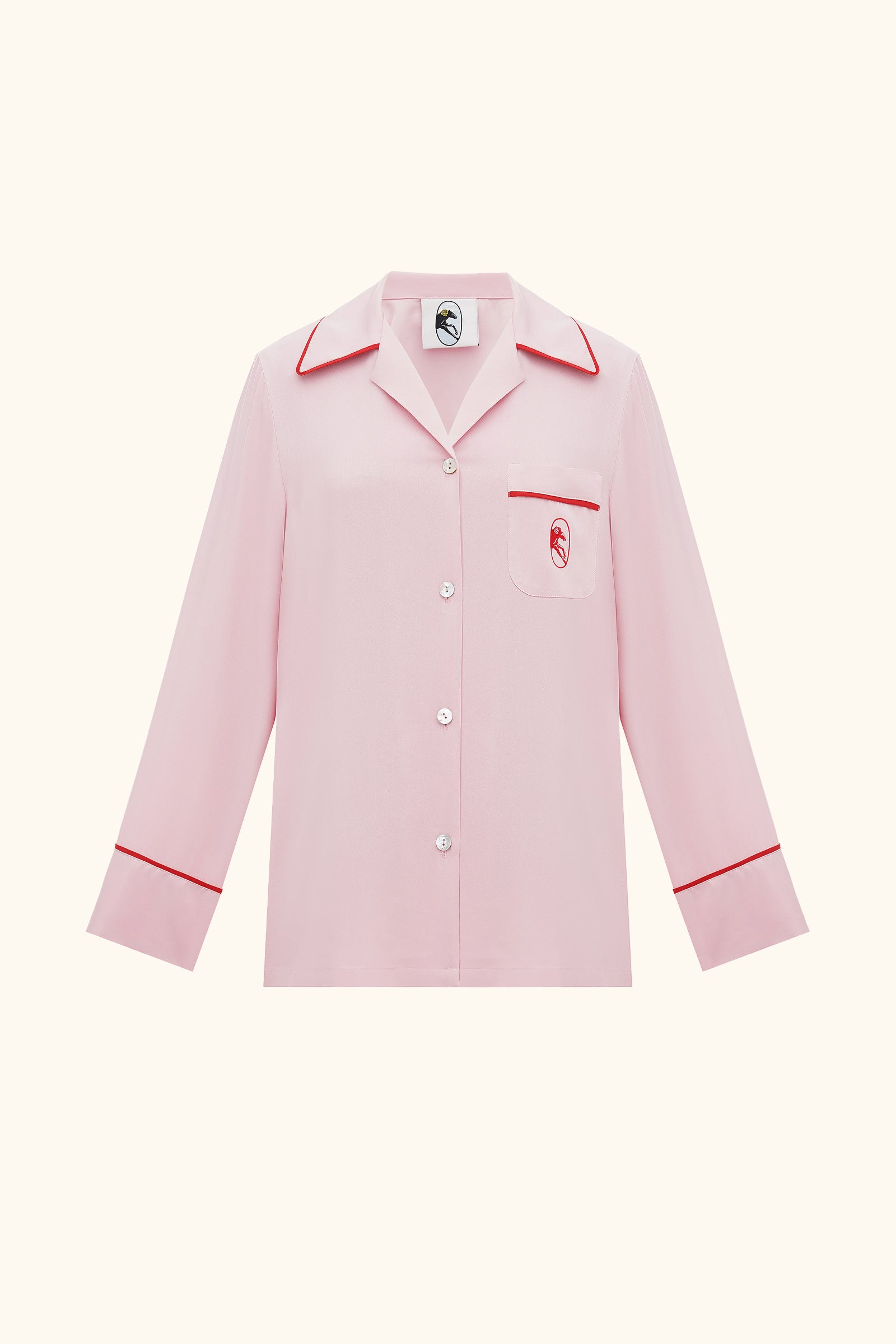 Finnegan Unisex Pajama Shirt in Pink