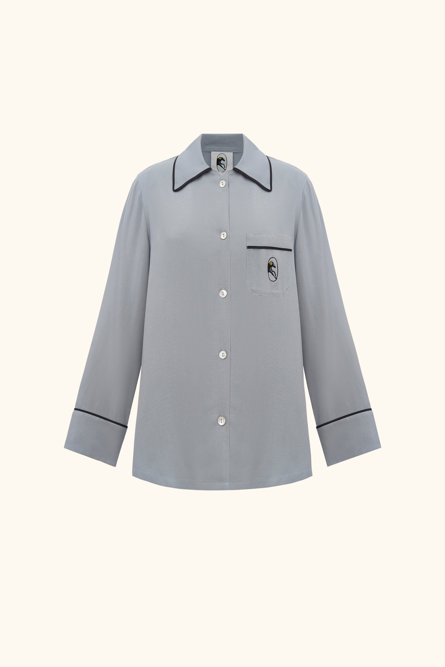 Finnegan Unisex Pajama Shirt in Grey