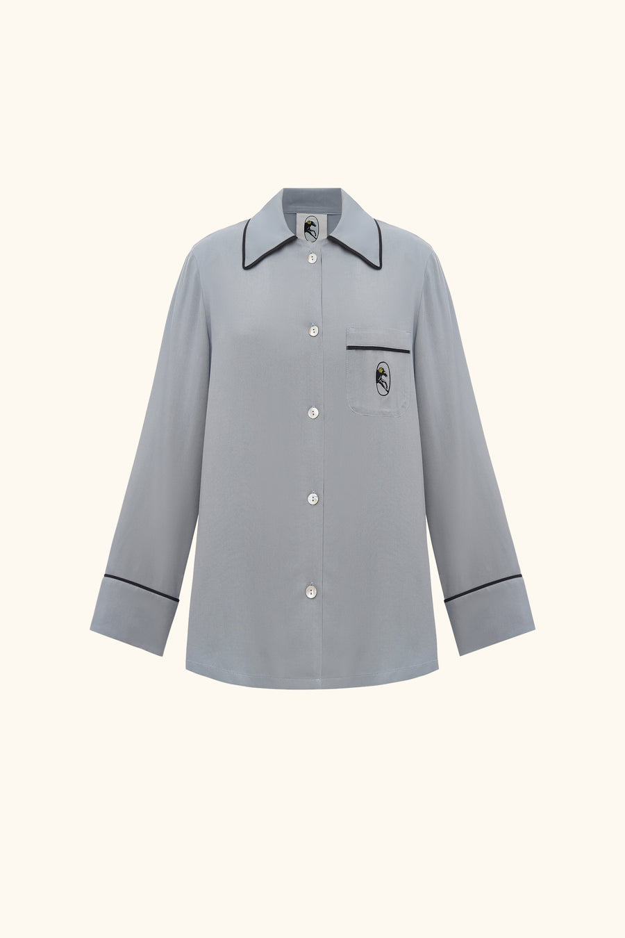 Finnegan Unisex Pajama Shirt in Grey