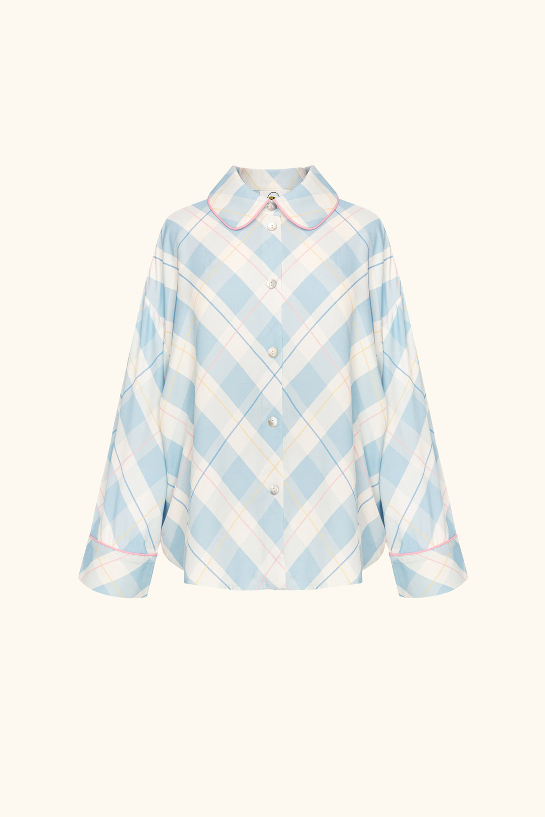 Pastelle Oversized Shirt in Blue Plaid