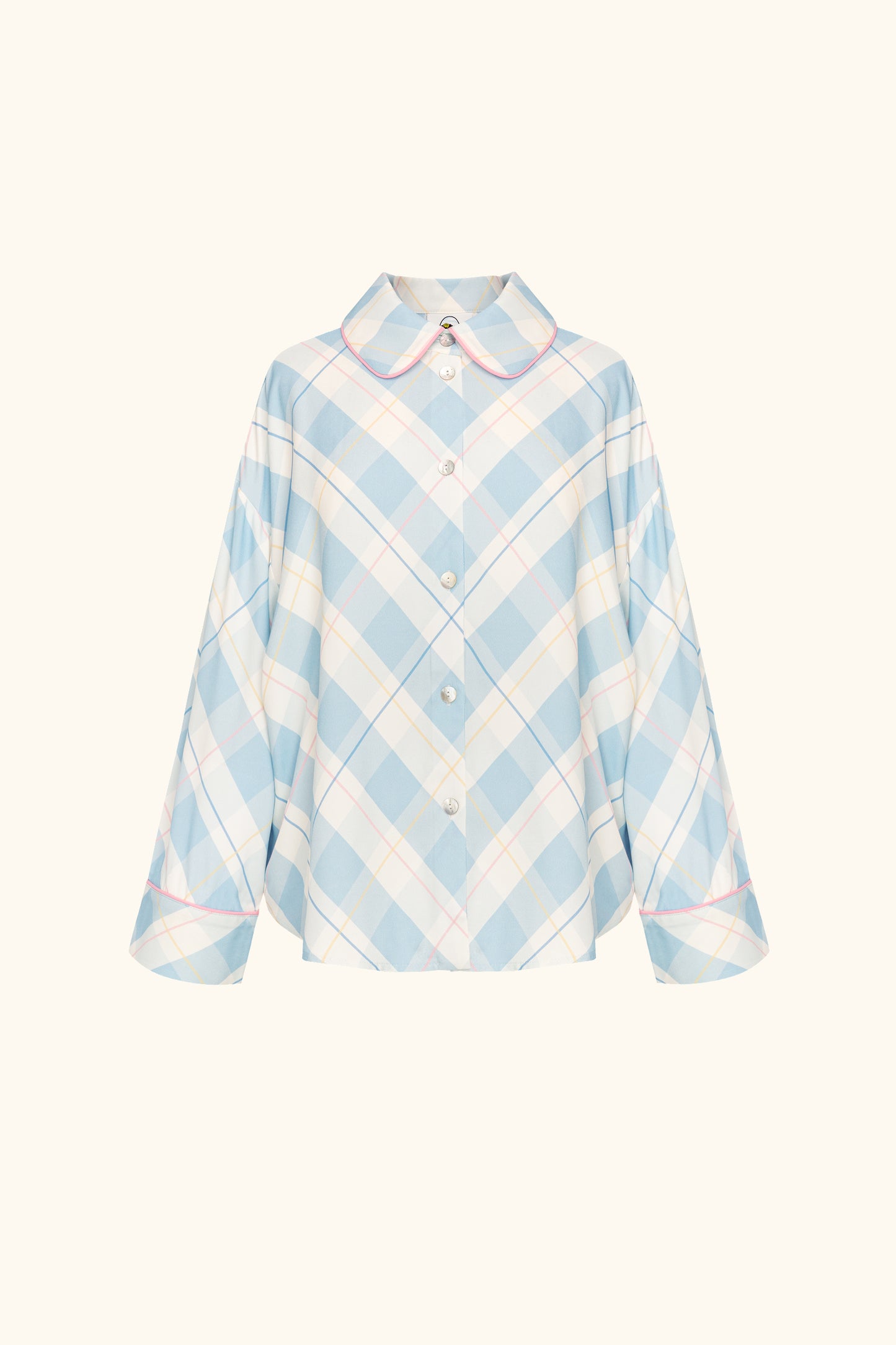 Pastelle Oversized Shirt in Blue Plaid