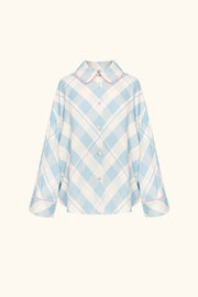 Pastelle Oversized Shirt in Blue Plaid