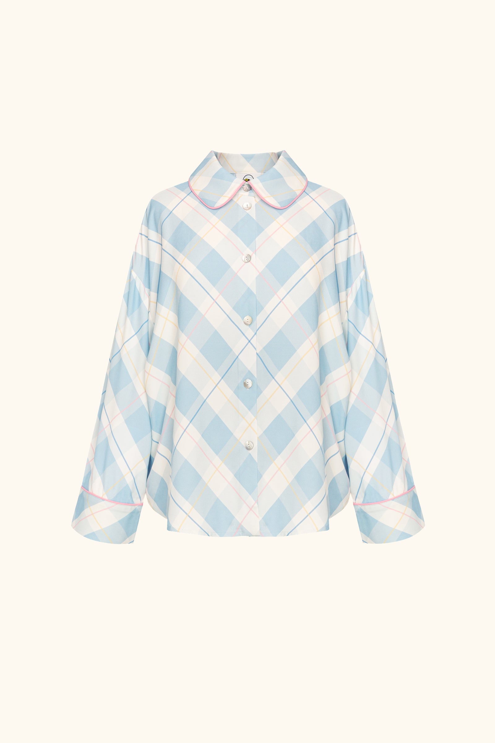 Pastelle Oversized Shirt in Blue Plaid