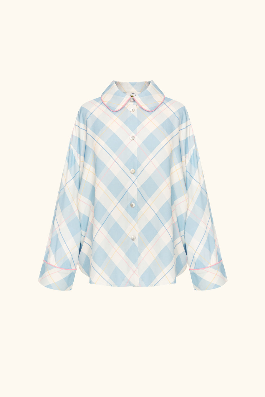Pastelle Oversized Shirt in Blue Plaid