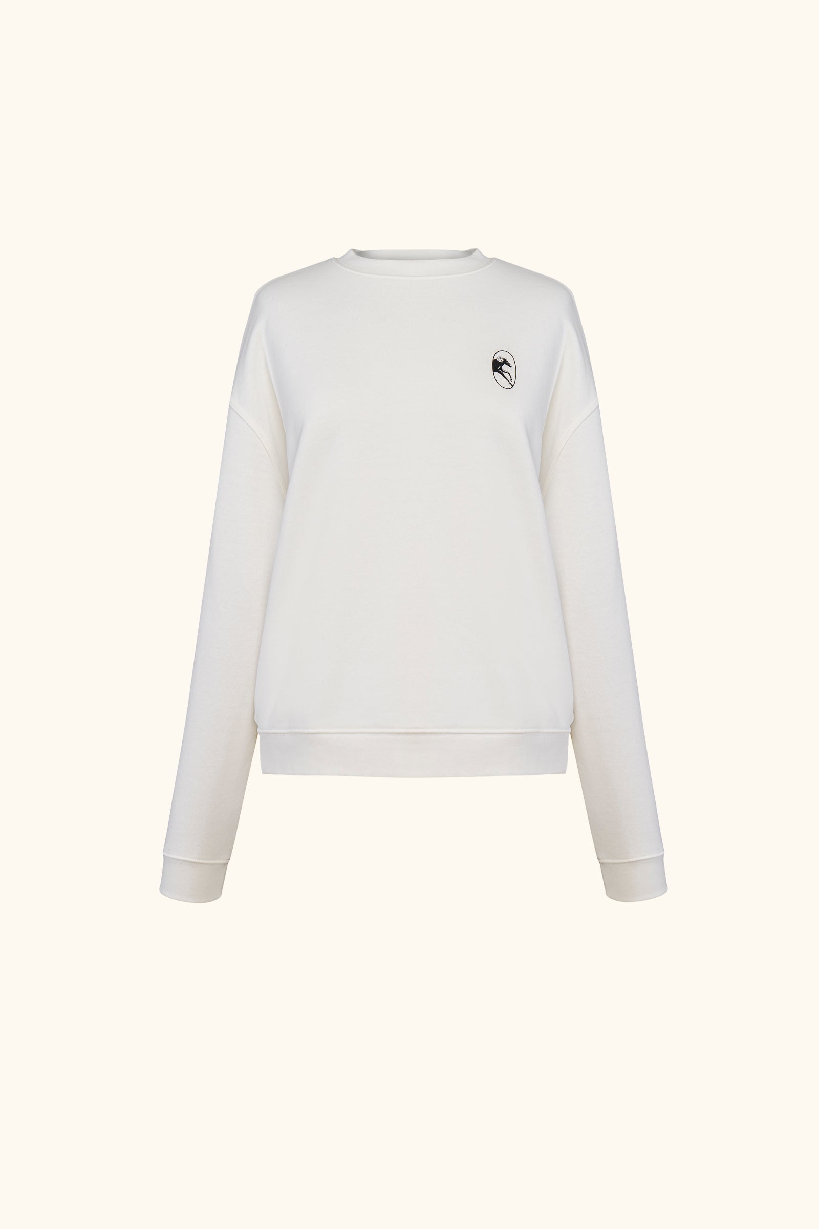 新作 Ruffled Cotton Jersey Sweatshirt Relaxed Stretch-cotton Jersey Sweatshirt in Off-White – Sleeper