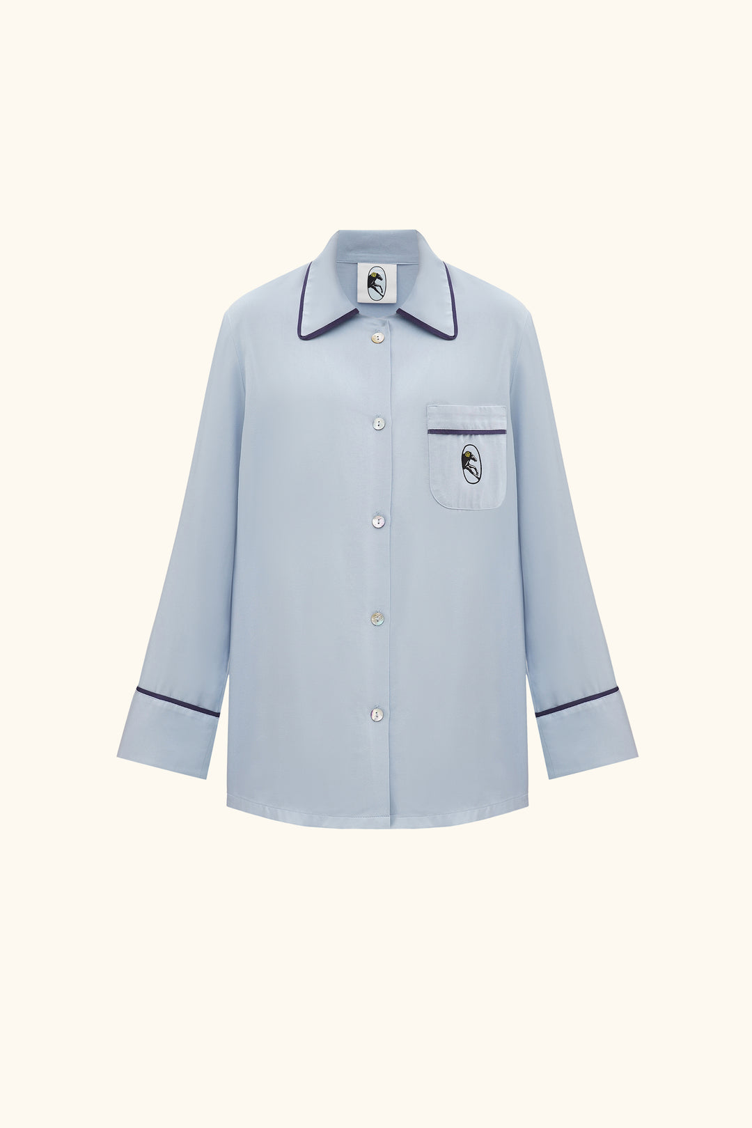 Finnegan Unisex Pajama Shirt in Blue