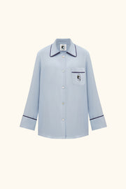 Finnegan Unisex Pajama Shirt in Blue