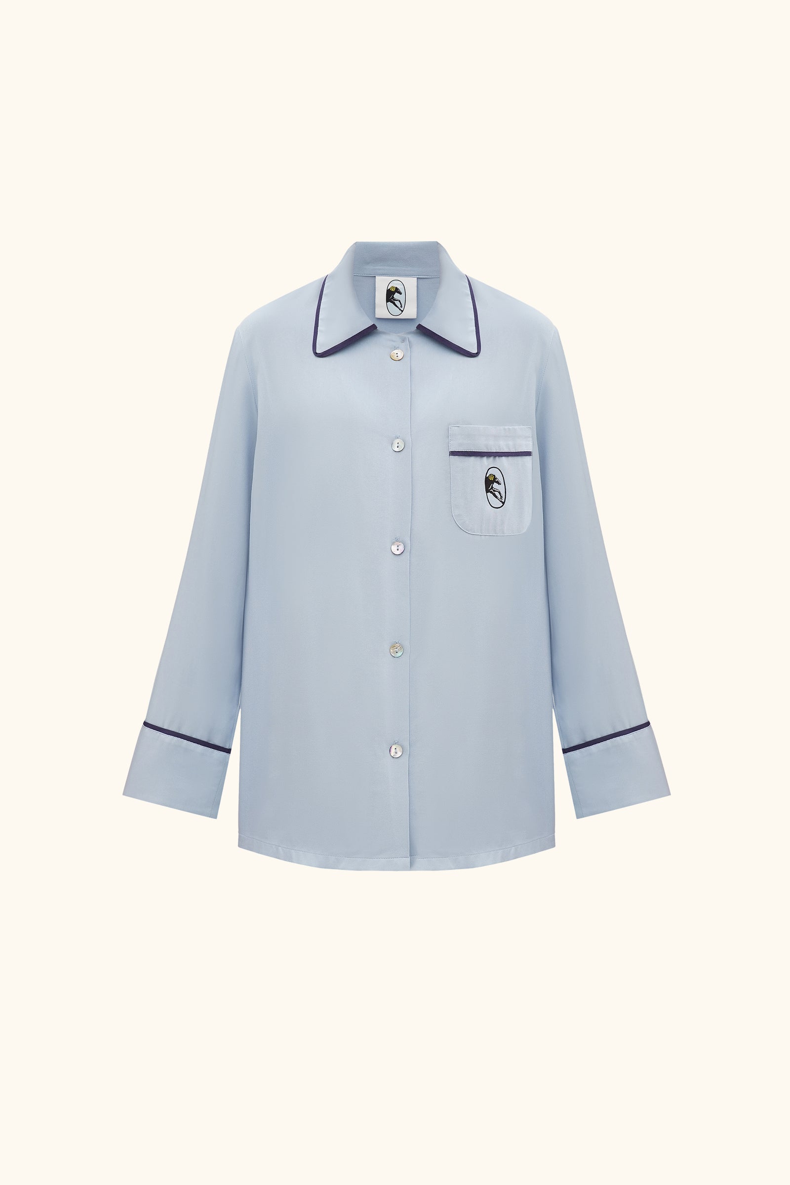 Finnegan Unisex Pajama Shirt in Blue