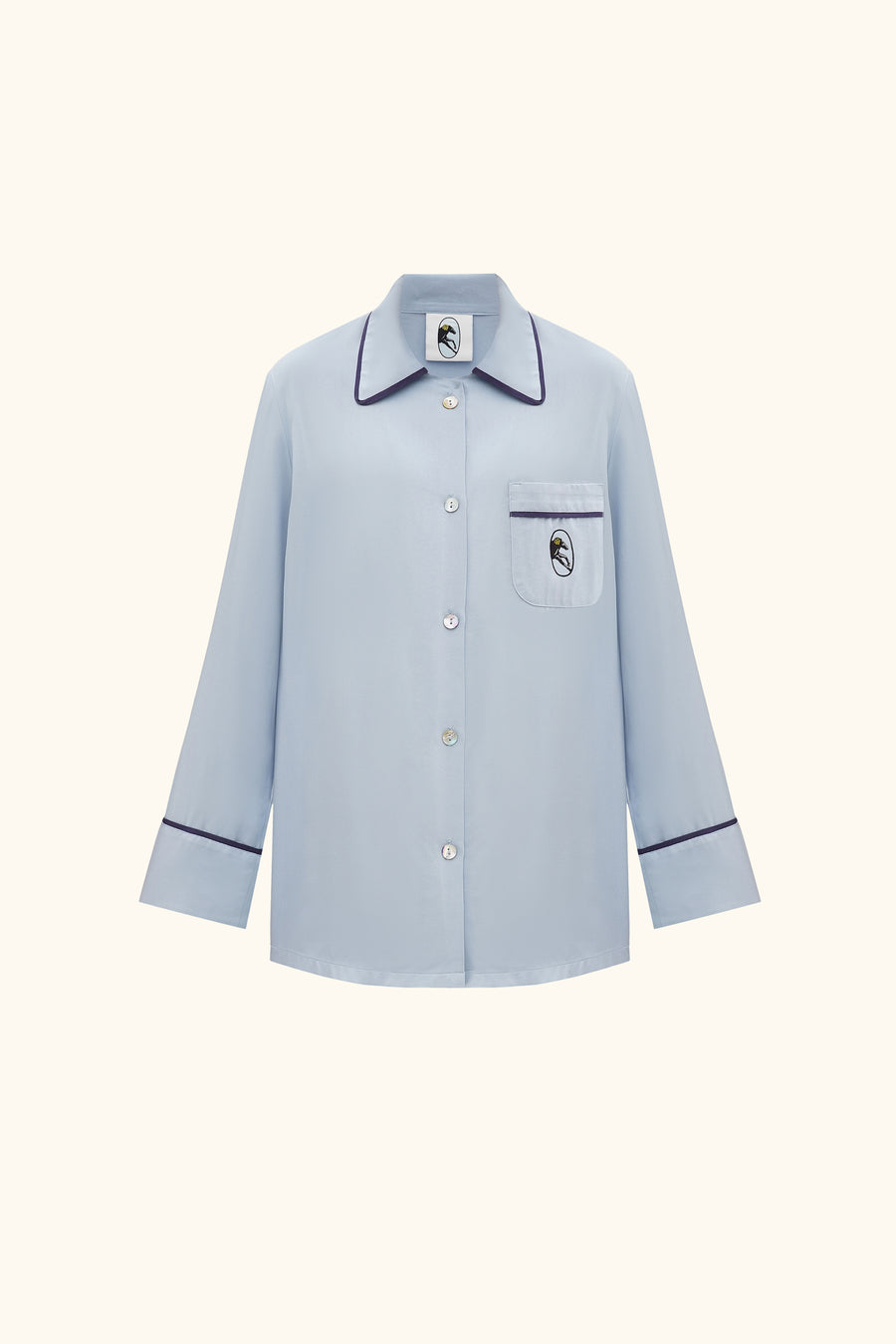 Finnegan Unisex Pajama Shirt in Blue