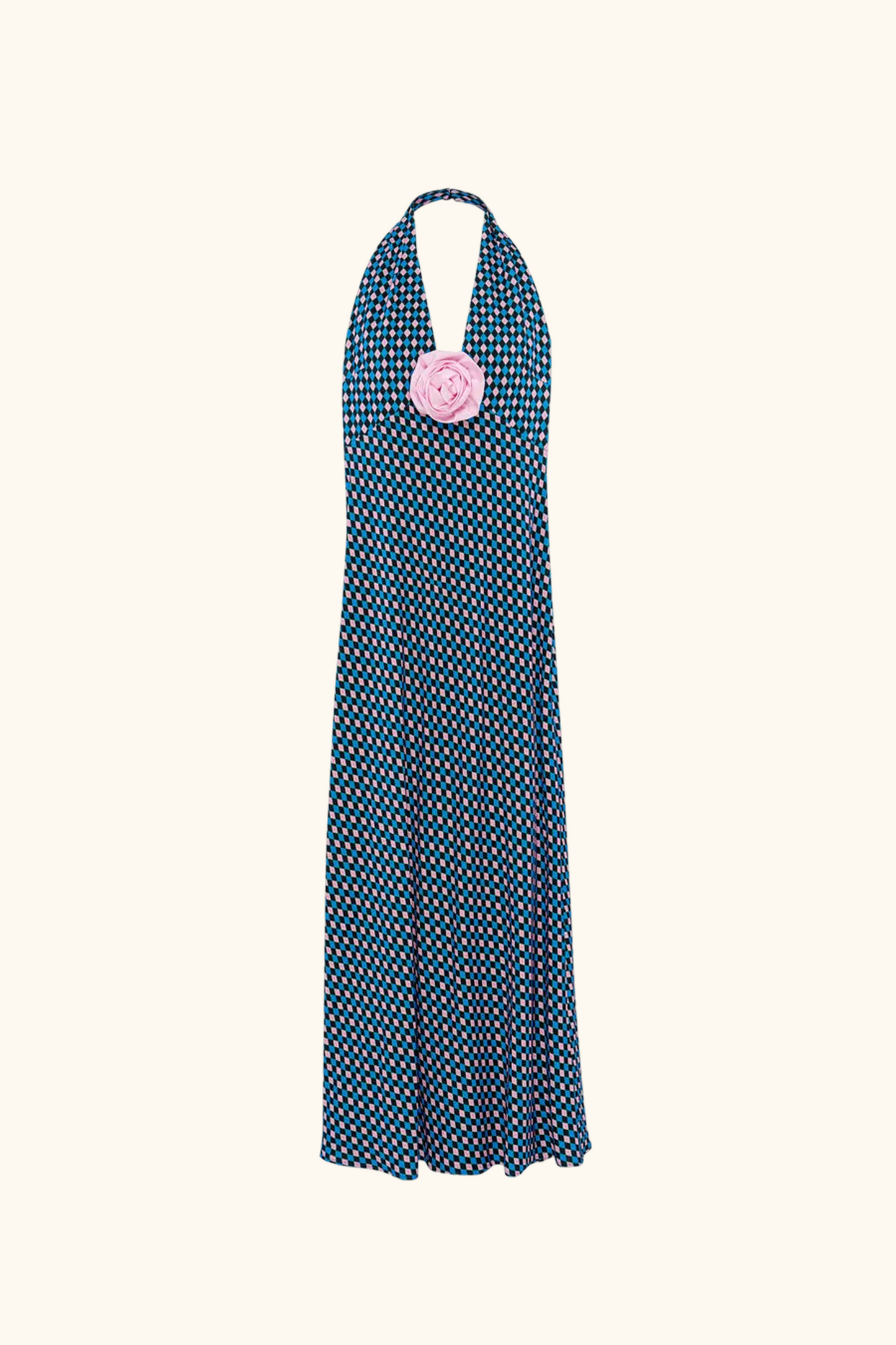 Jardin Halterneck Maxi Dress in Tie Print
