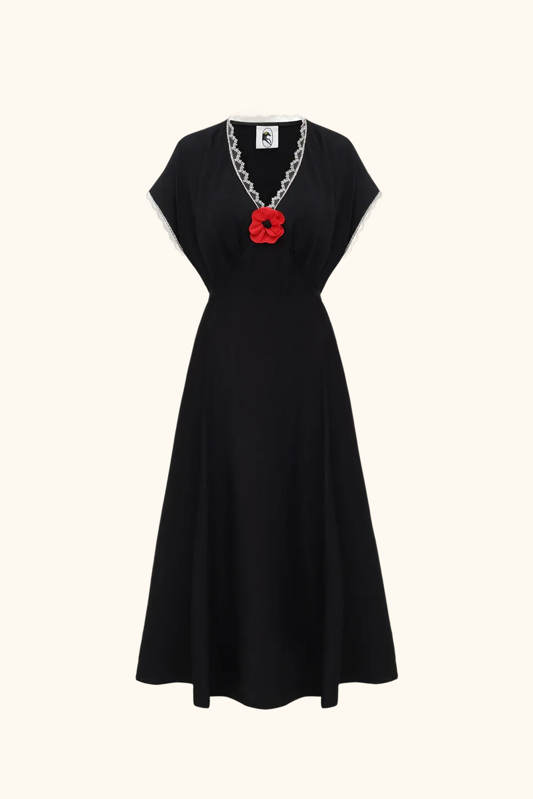 Poppi Midi Dress in Black