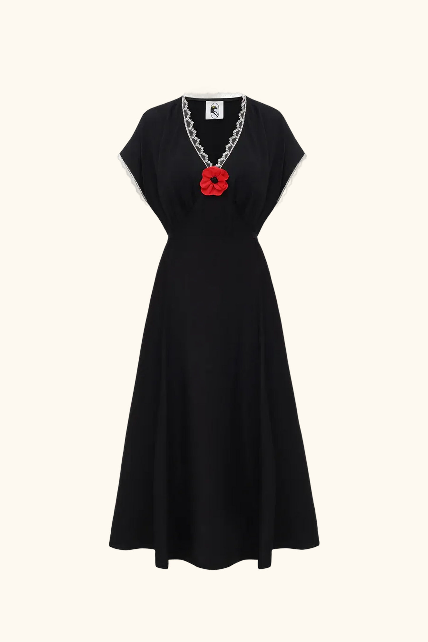 Poppi Midi Dress in Black