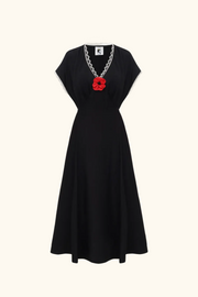 Poppi Midi Dress in Black