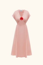 Poppi Midi Dress in Pink
