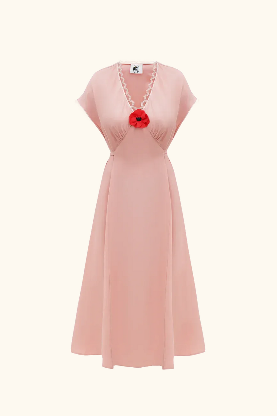 Poppi Midi Dress in Pink