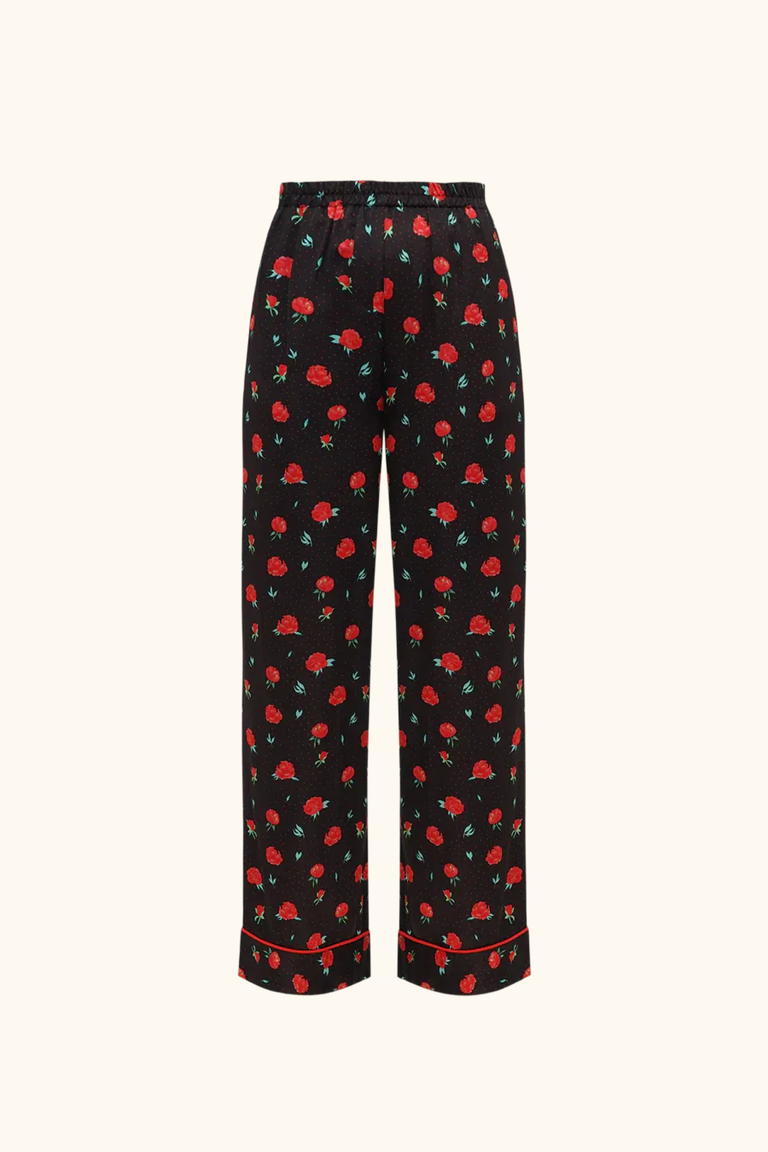 Pastelle Oversized Pants in Poppies Print
