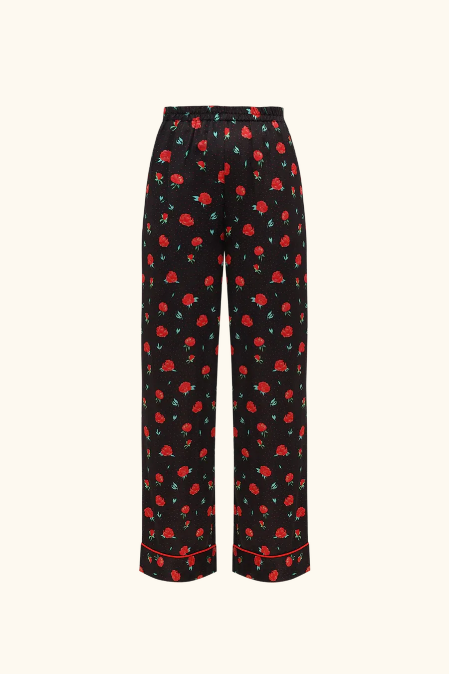 Pastelle Oversized Pants in Poppies Print