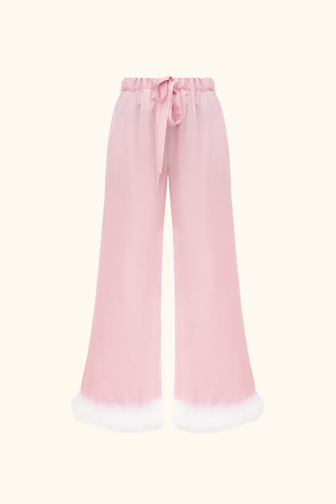 Bisou Bisou Pants with Feathers in Pink