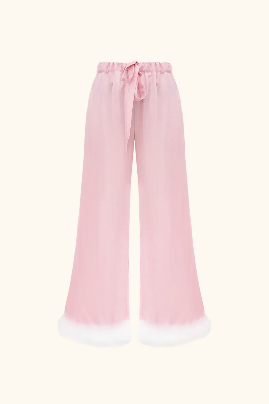 Bisou Bisou Pants with Feathers in Pink