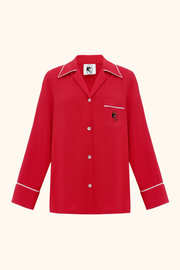 Finnegan Unisex Pajama Shirt in Red