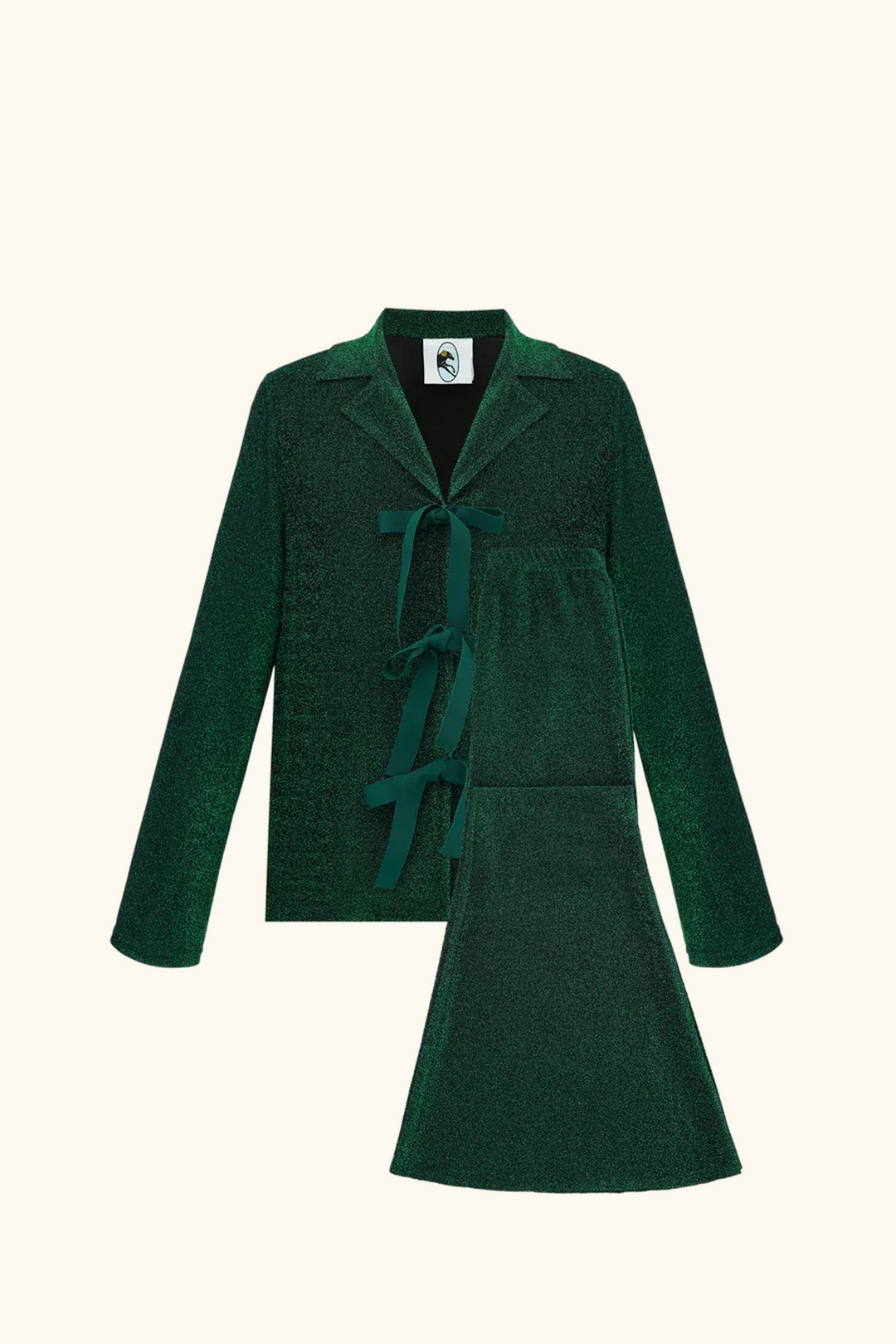 Stardust Lurex Lounge Suit in Green