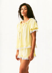 Romantica Set with Short in Yellow