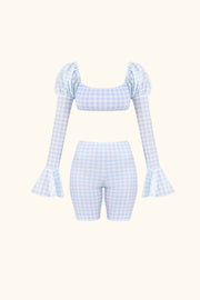 Opera Bikini Top in Blue Vichy