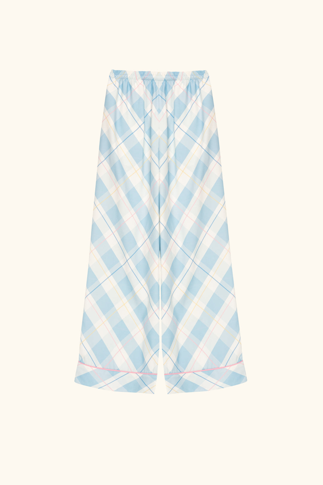 Pastelle Oversized Pants in Blue Plaid