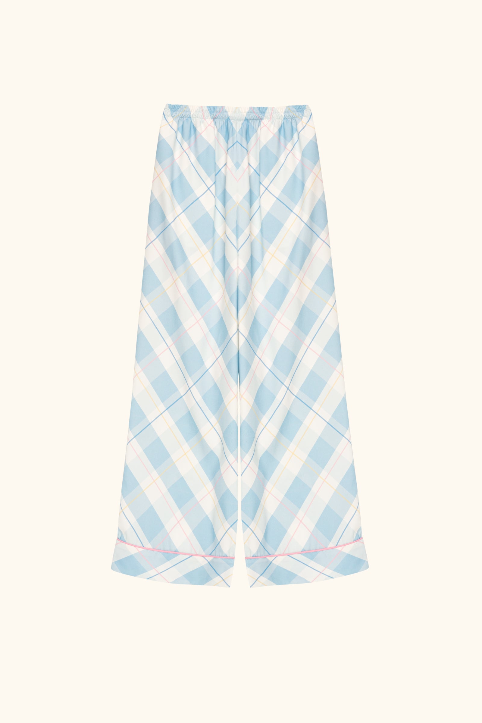 Pastelle Oversized Pants in Blue Plaid