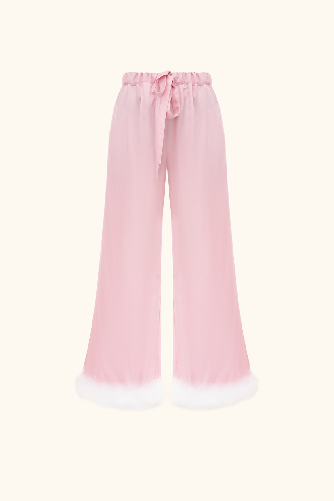 Bisou Bisou Pants with Feathers in Pink