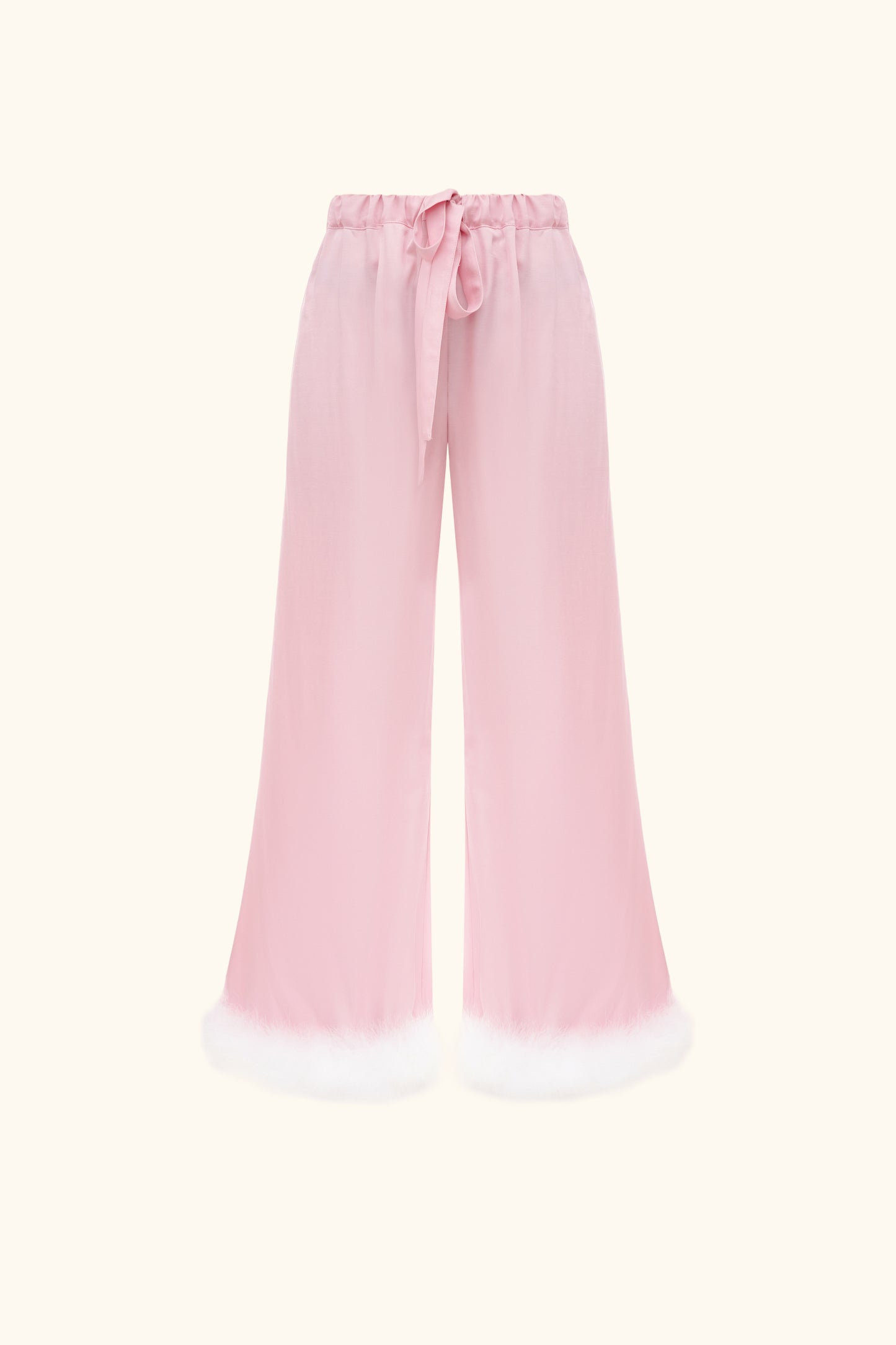 Bisou Bisou Pants with Feathers in Pink