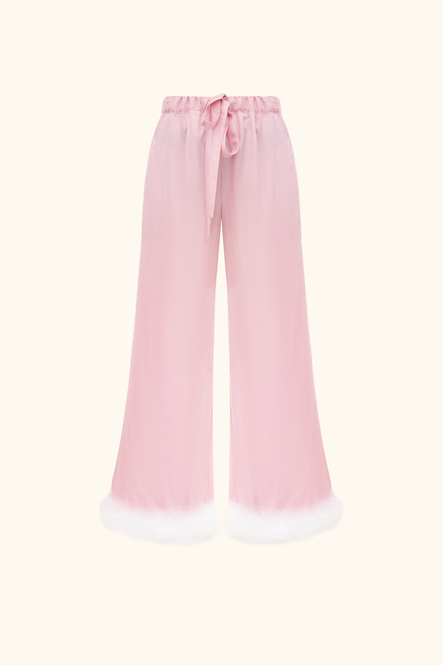 Bisou Bisou Pants with Feathers in Pink