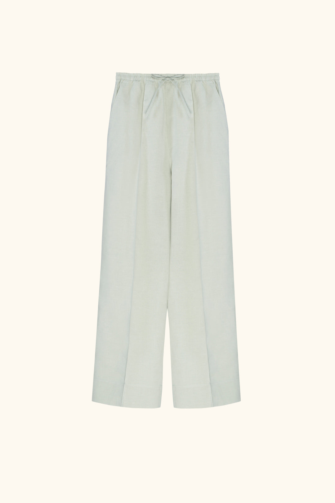 Unisex Linen Pants in Pistachio Green