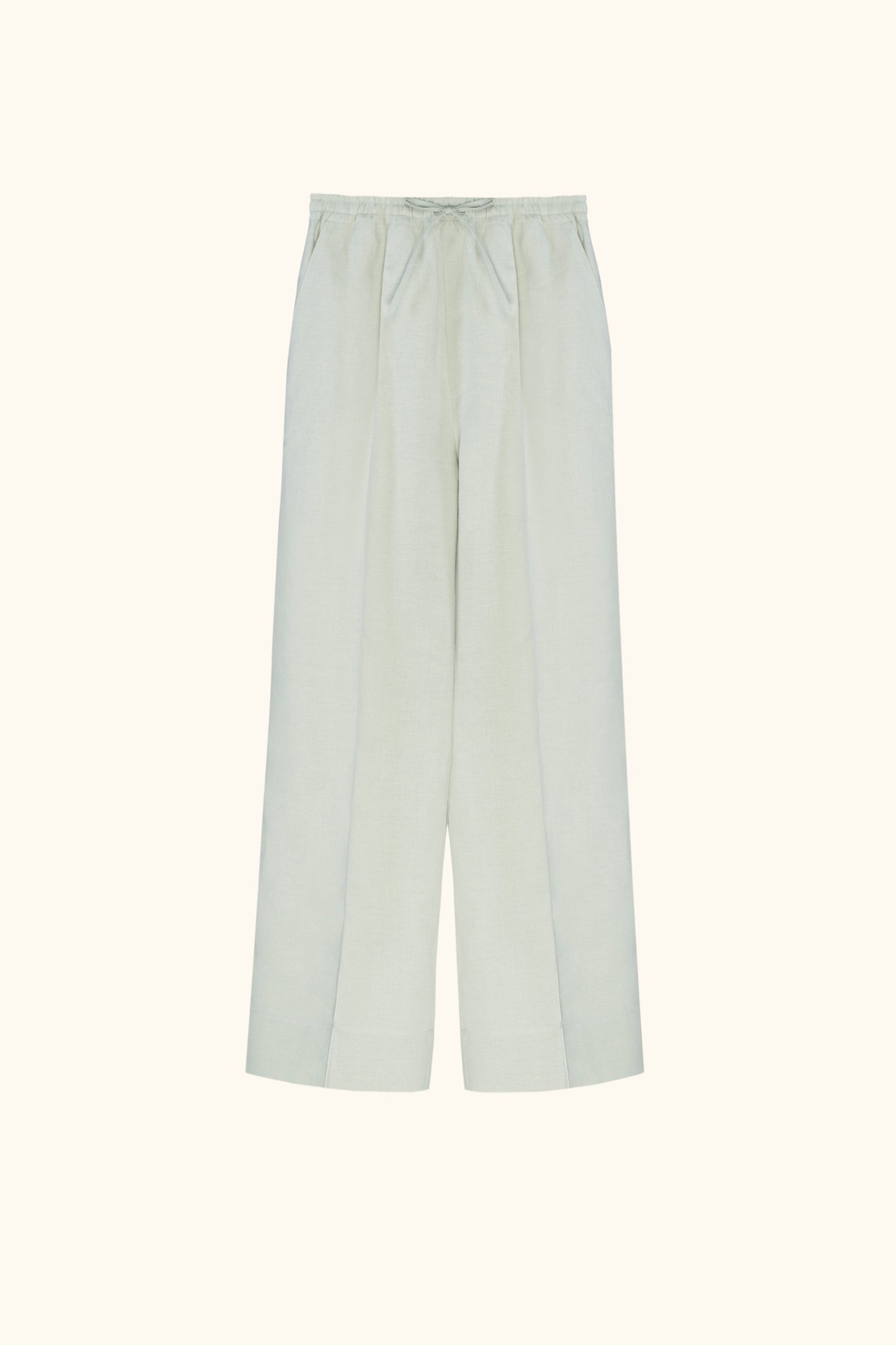 Unisex Linen Pants in Pistachio Green
