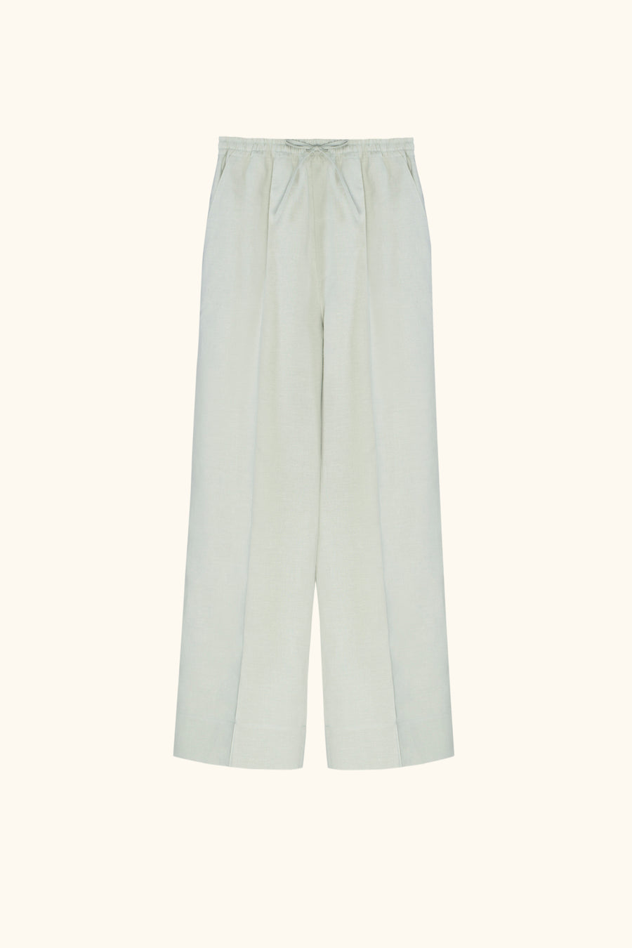 Unisex Linen Pants in Pistachio Green
