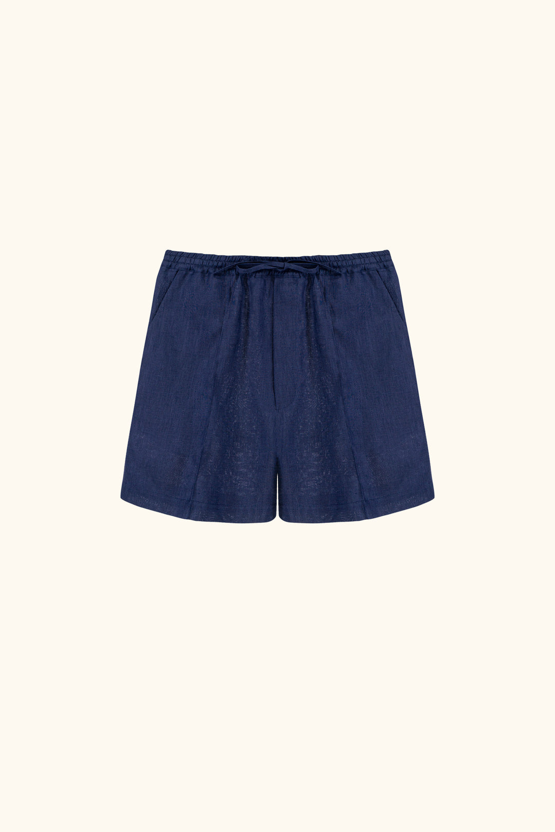 Unisex Linen Shorts in Navy