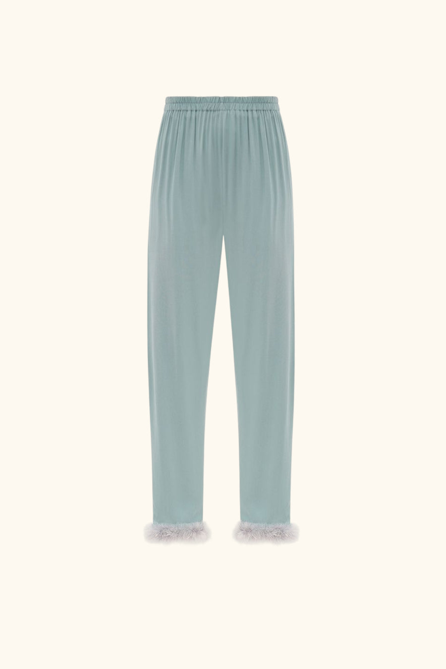 Venus in Love Pants with Detachable Feathers in Dove Blue